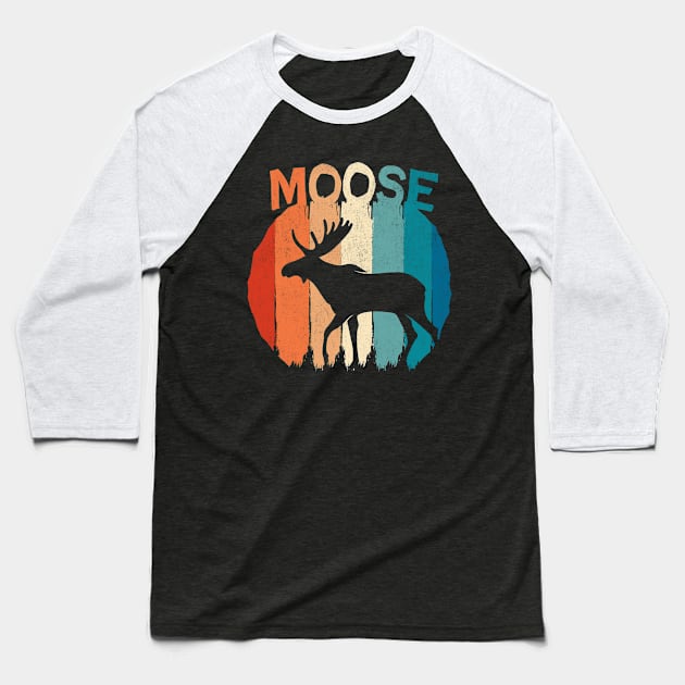 Moose Vintage Retro Baseball T-Shirt by TheDesignDepot